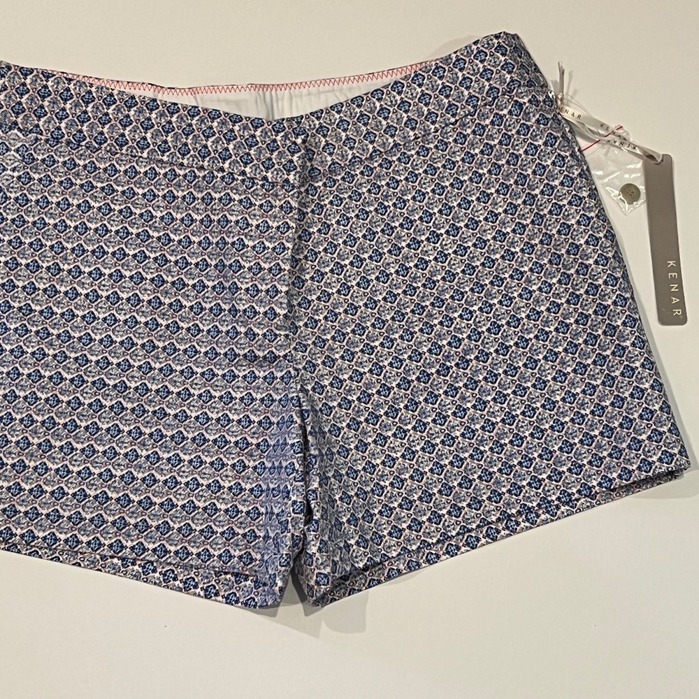 Kenar 3 inch inseam cotton twill printed shorts